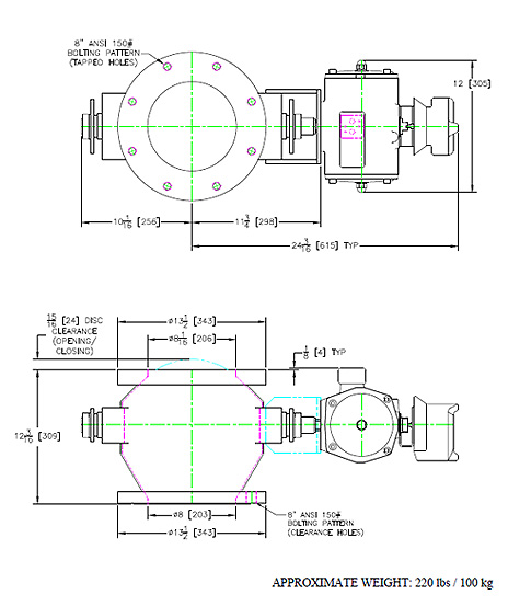 P21 solids, powders and slurries valve diagram