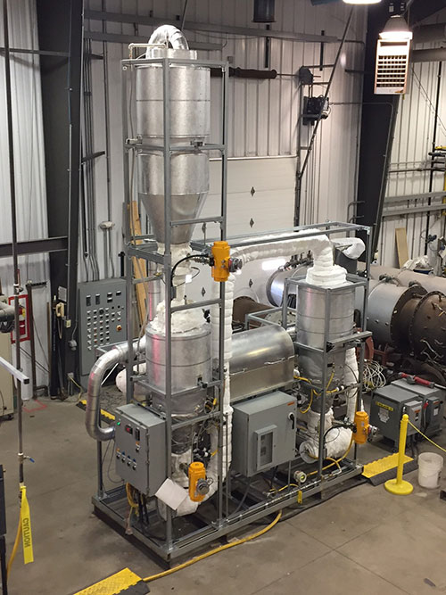 Extreme temperature powder valve Gemco Valve’s extreme temperature powder valve in action.